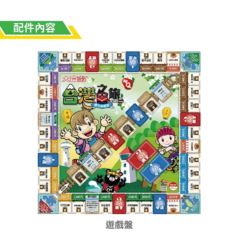 【龍品文創】大富翁 A785 粉Q 台灣之旅, , large
