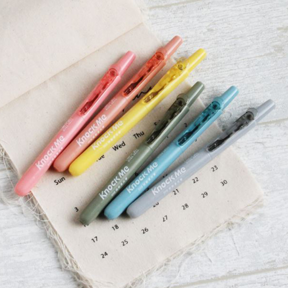 【龍品文創】文明 SKB   IK-2501 6色按動柔光筆, , large