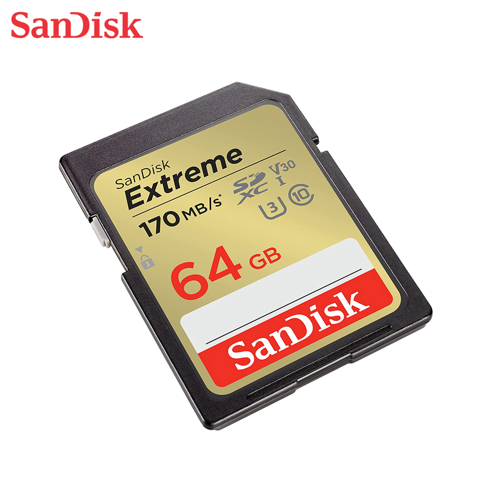 【SanDisk】Extreme 64G SDXC V30 C10 UHS-I U3 記憶卡, , large