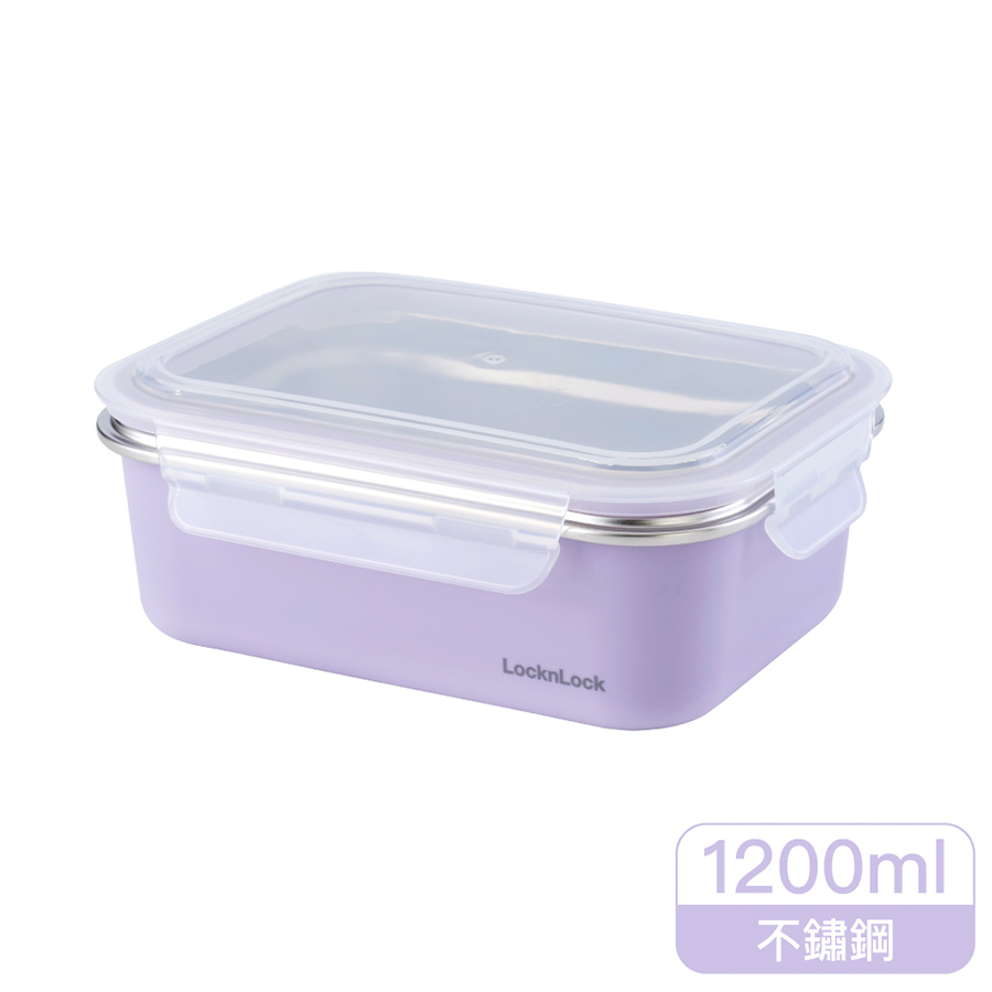 樂扣玩美不鏽鋼隔熱便當盒1200ml, , large
