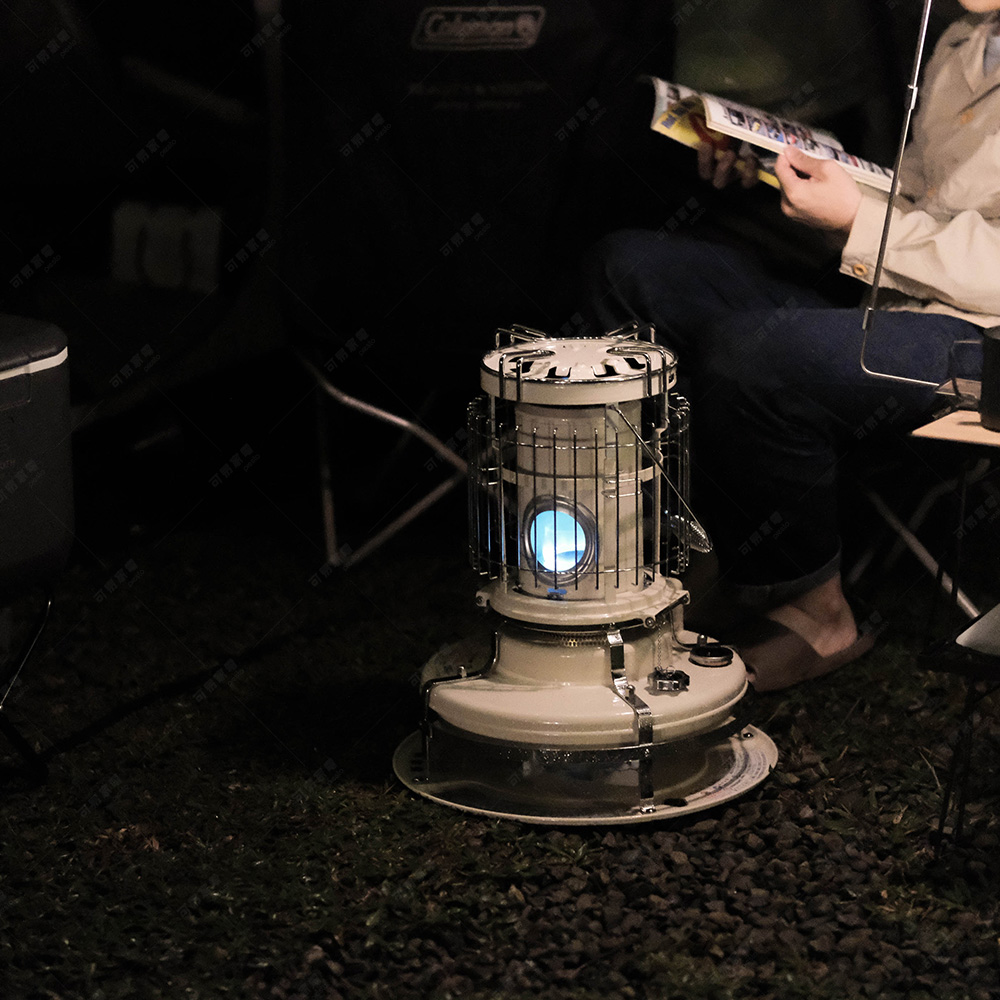 【可易家電】日本千石阿拉丁 精品級藍焰煤油暖爐 BF-4001-W(簡約白), , large