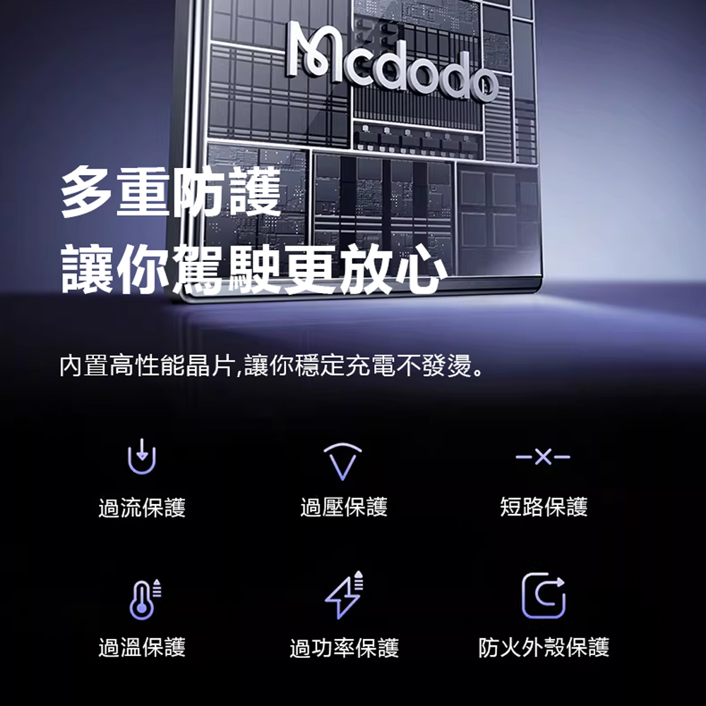 Mcdodo Gana 90W Car charger 2 USB-C + 1 USB-A, , large