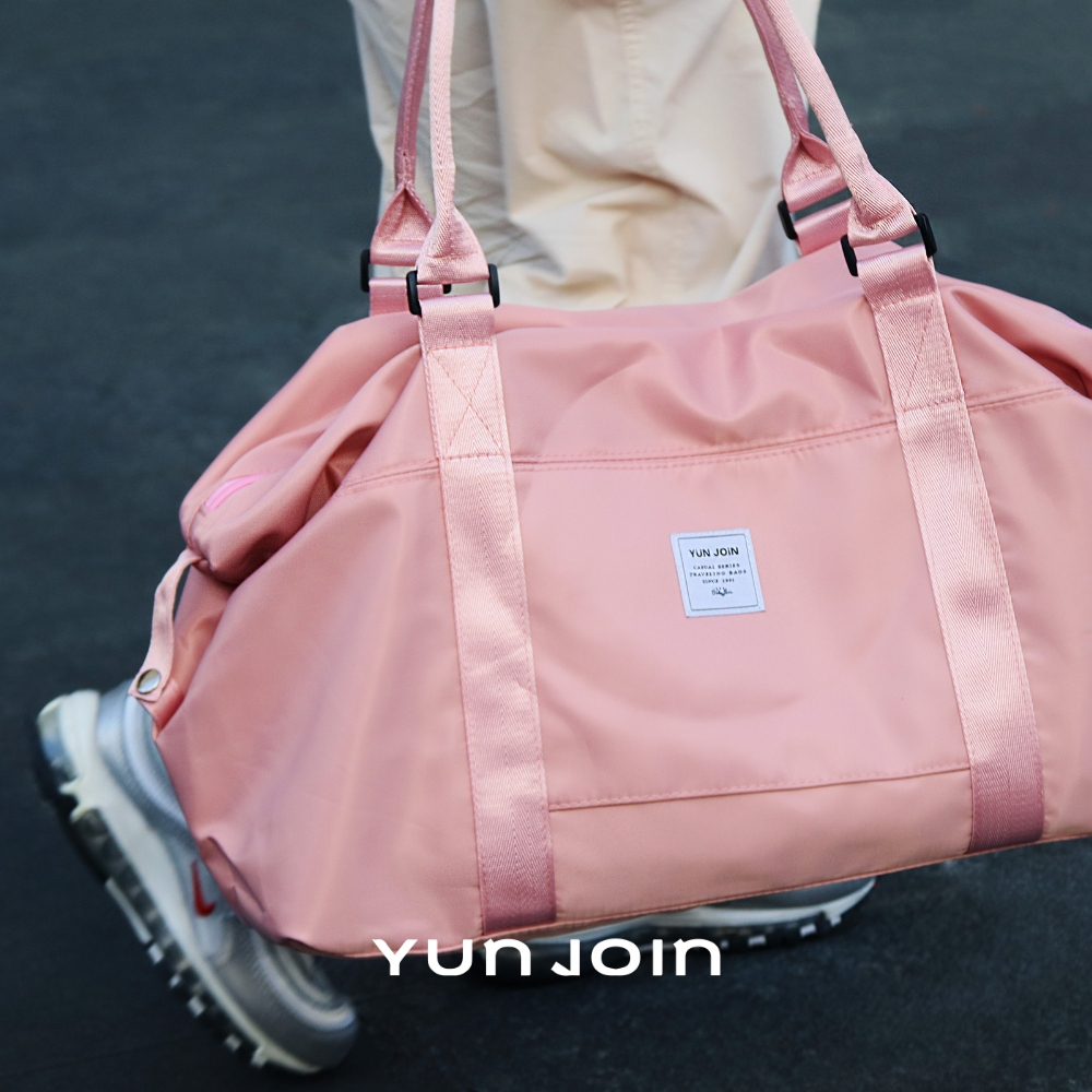 【YUN JOIN】Smoko 時尚旅行袋-櫻花粉 旅行 休閒 戶外 露營 拉桿包 側肩包, , large