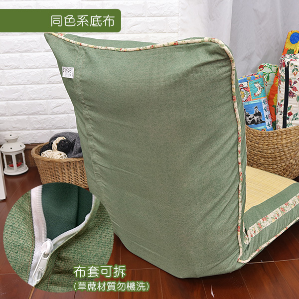 imitation straw mat high back comfortable Japanese room chair, , large