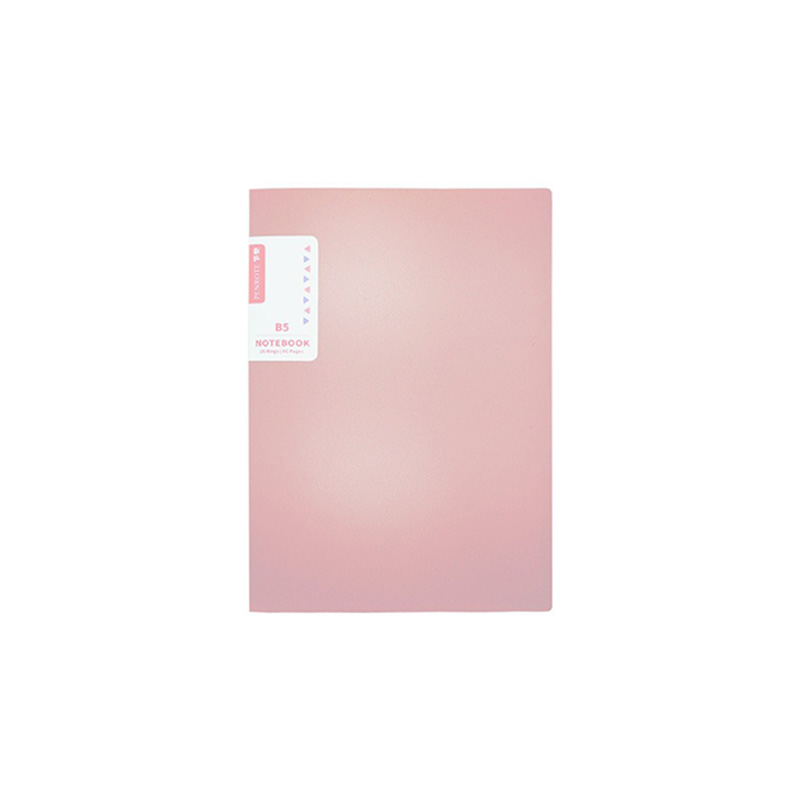 Soft-Color B5 26-Ring Loose-Leaf Notebook &ndash; Pink, , large