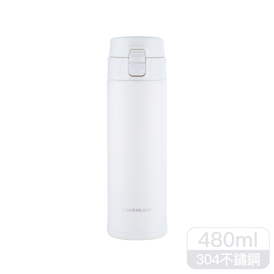 樂扣Daily輕巧彈蓋保溫杯480ml-象牙白