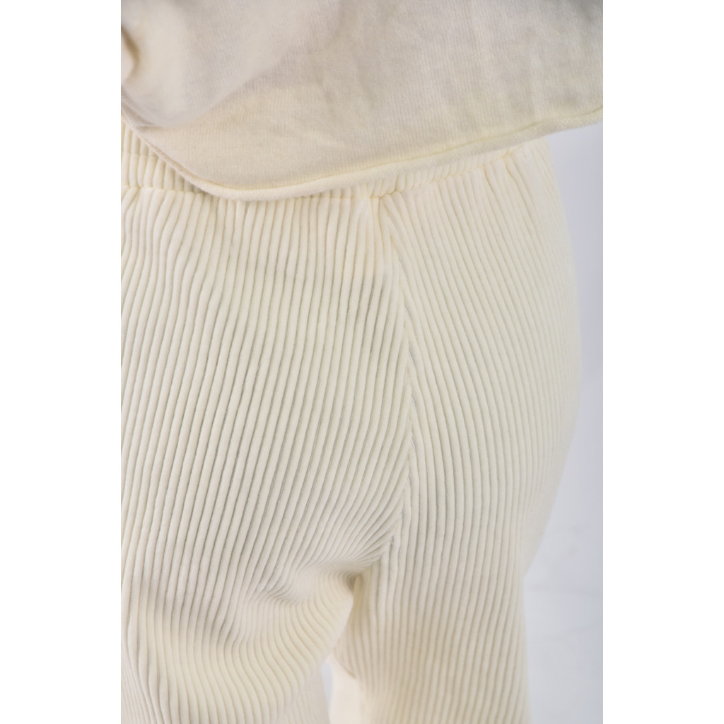 (F) approach韓牌高腰絨布白色長褲二手衣, , large