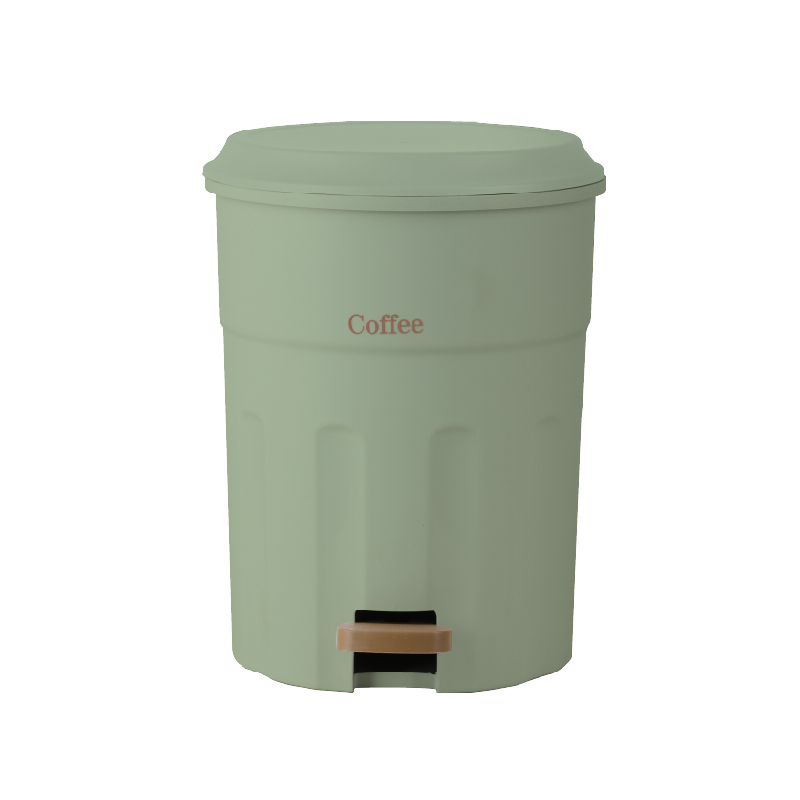 好室喵咖啡杯緩降踏式垃圾桶(附內桶)9.5L, , large