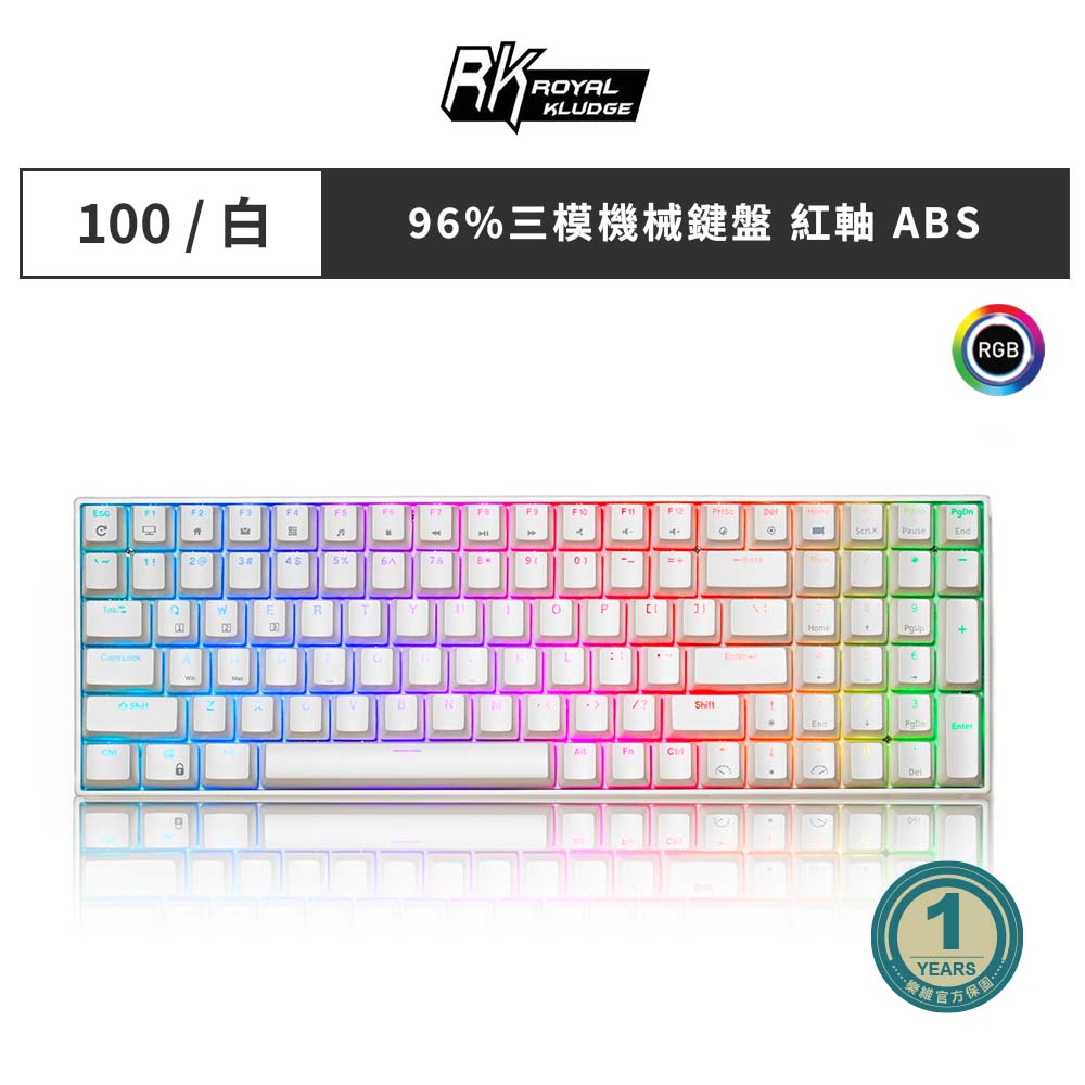 RK 100 key RGB Mechanical Keyboard ( red switches ), , large