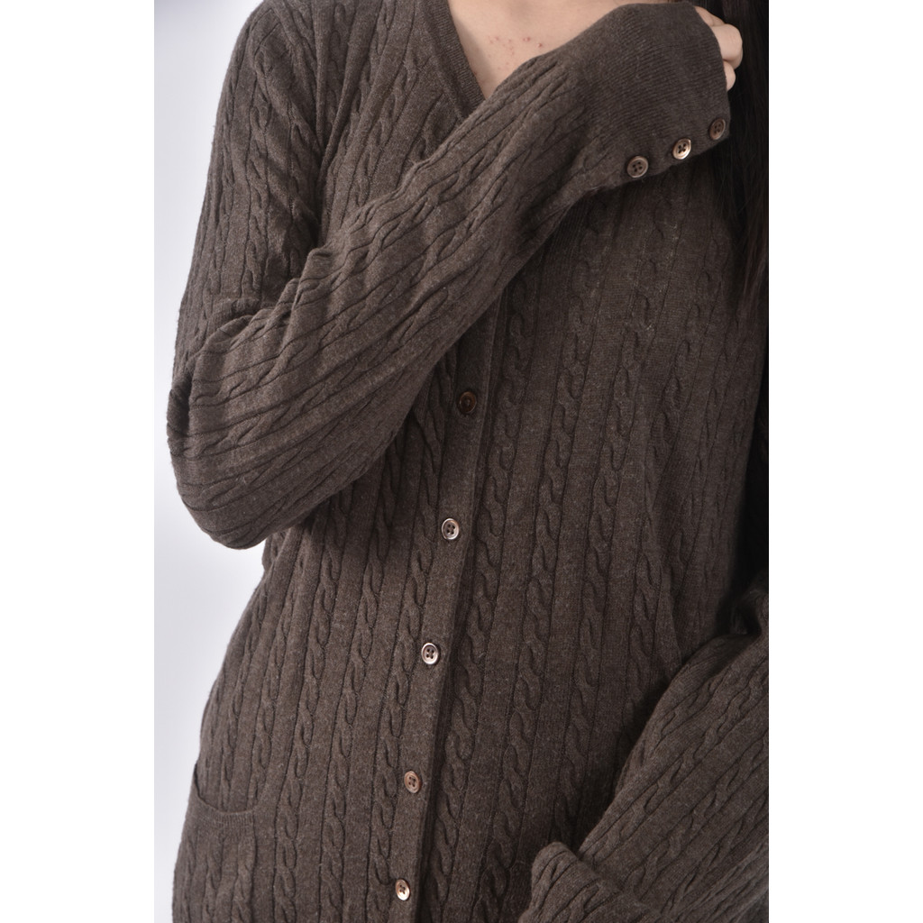 (XL) gap棉質開衫棕色外套二手衣, , large