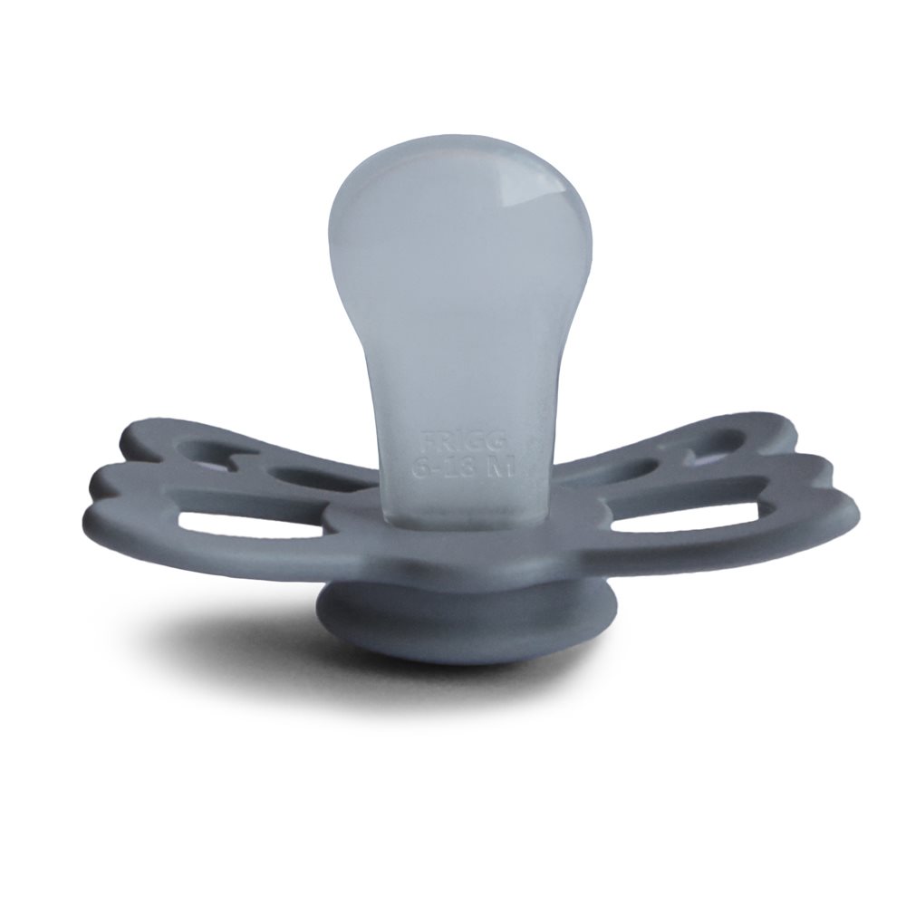 FRIGG Butterfly - Anatomical Silicone Pacifier - Great Gray - Size 2, , large