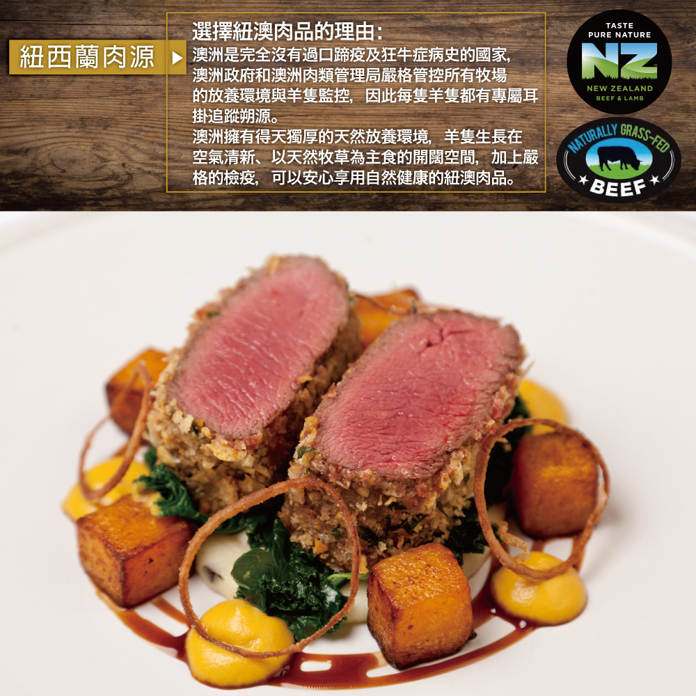 約克街肉鋪 紐西蘭小羔羊後腿心菲力3包(300g&plusmn;10%/包), , large