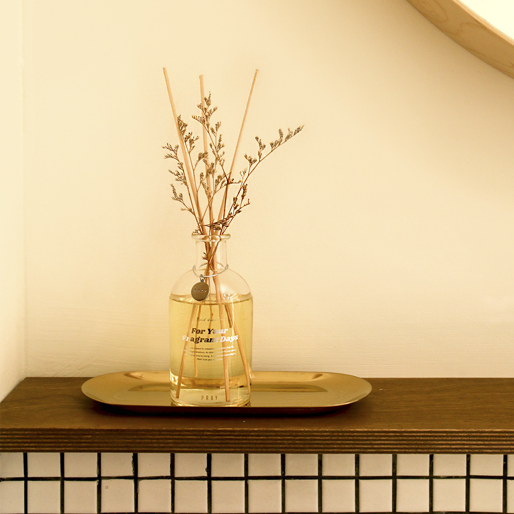 【韓國 PRAY】天然蘆葦擴香瓶-粉黛亂子草/200ml, , large