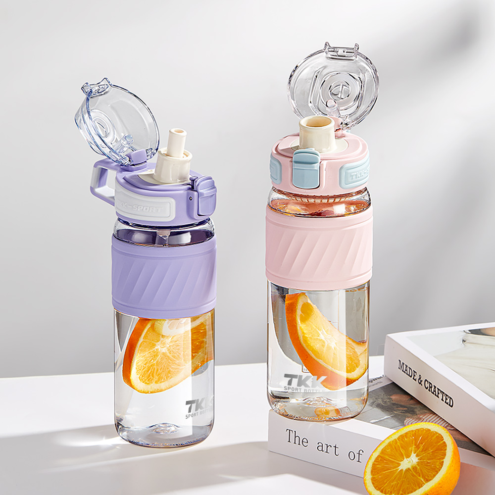 【TKK】美國進口Tritan 哈崙系列 手提式 直飲+吸管 運動水壺 隨身杯 600ML-任選色, , large