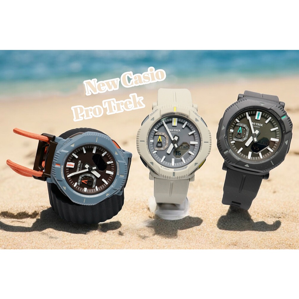 CASIO 卡西歐 PROTREK 戶外登山錶 太陽能藍芽手錶 旋轉錶圈切換造型 PRJ-B001-1, , large