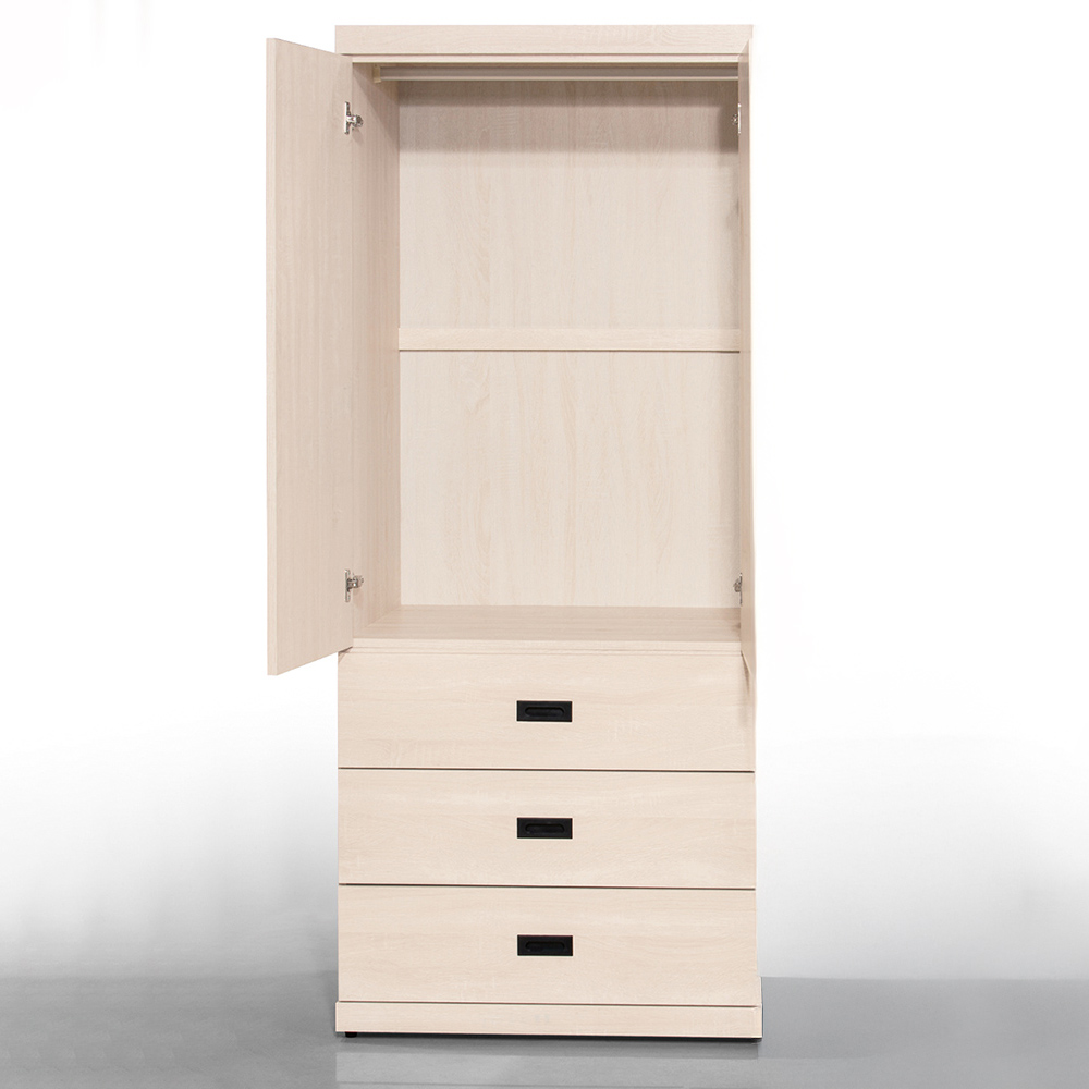 【Hampton 漢汀堡】葛森迪白梧桐3X7尺衣櫥, , large