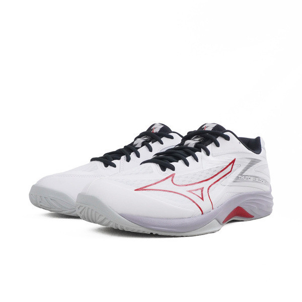 Mizuno Thunder Blade Z 男女 排球鞋 運動 訓練 止滑 緩震 白紅黑 [V1GA237096], , large
