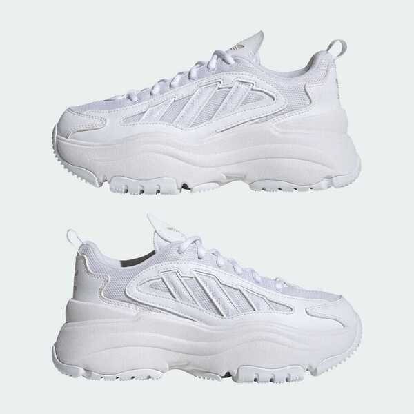 Kixpress-Adidas Ozgaia W 女 休閒鞋 運動 經典 復古 三葉草 厚底 老爹鞋 百搭 舒適 白 [IG6047], , large