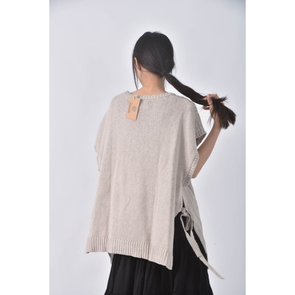 (F) sunny clouds背心灰色上衣二手衣, , large