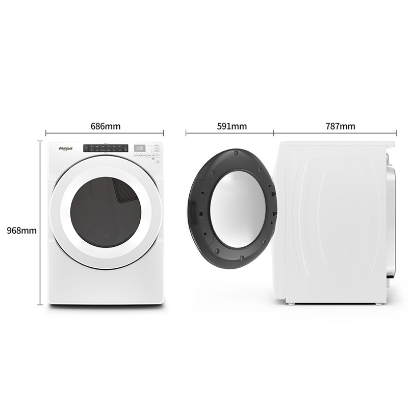 Whirlpool 8TWED5620HW Dryer Washing Mach, , large