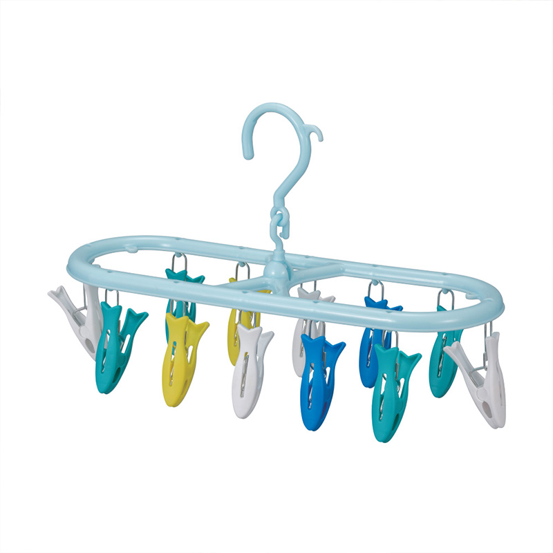 【CB JAPAN】Kogure 童趣系列曬衣架夾12夾 四色魚, , large