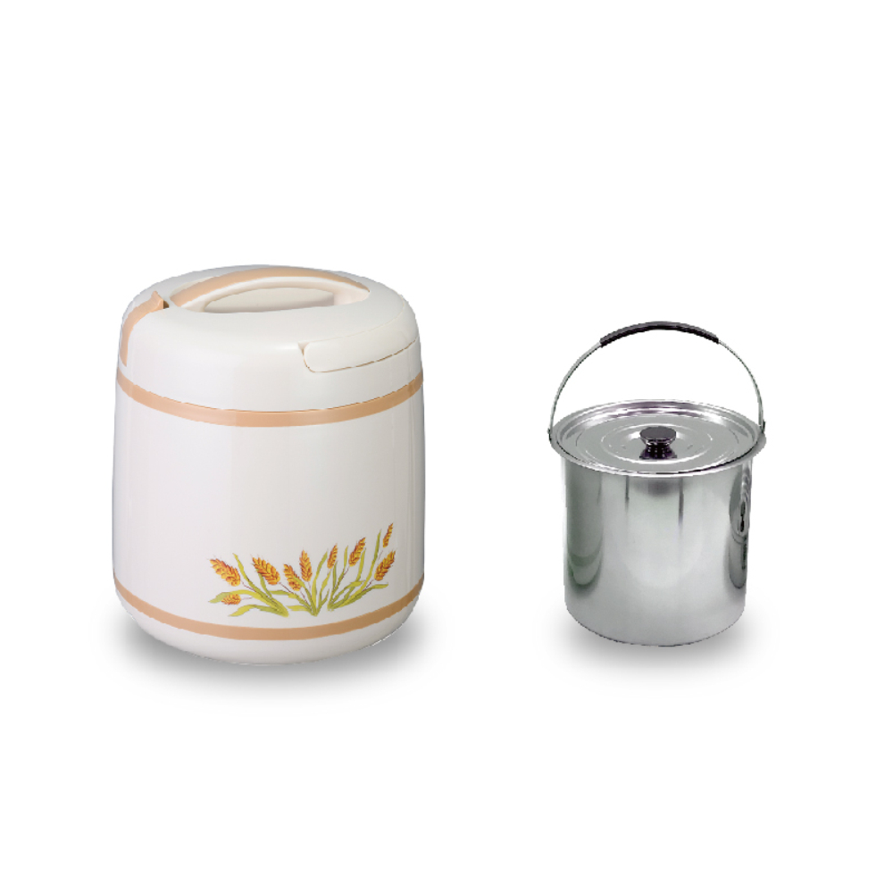 【GOLDEN FIRE 火牌】燜燒鍋 土黃色 6.0L-IH爐可用鍋(燜燒鍋 保溫 保冷 手提 不鏽鋼 台灣製造), , large