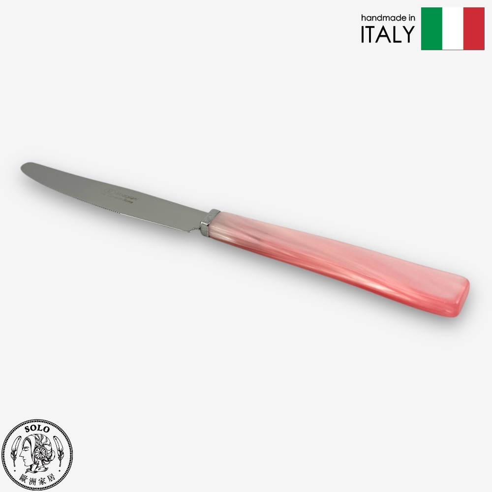【SOLO Vintage】Modigliani Italian Pottery 23.5cm Knife Stainless Steel Tableware Made in Italy, , large