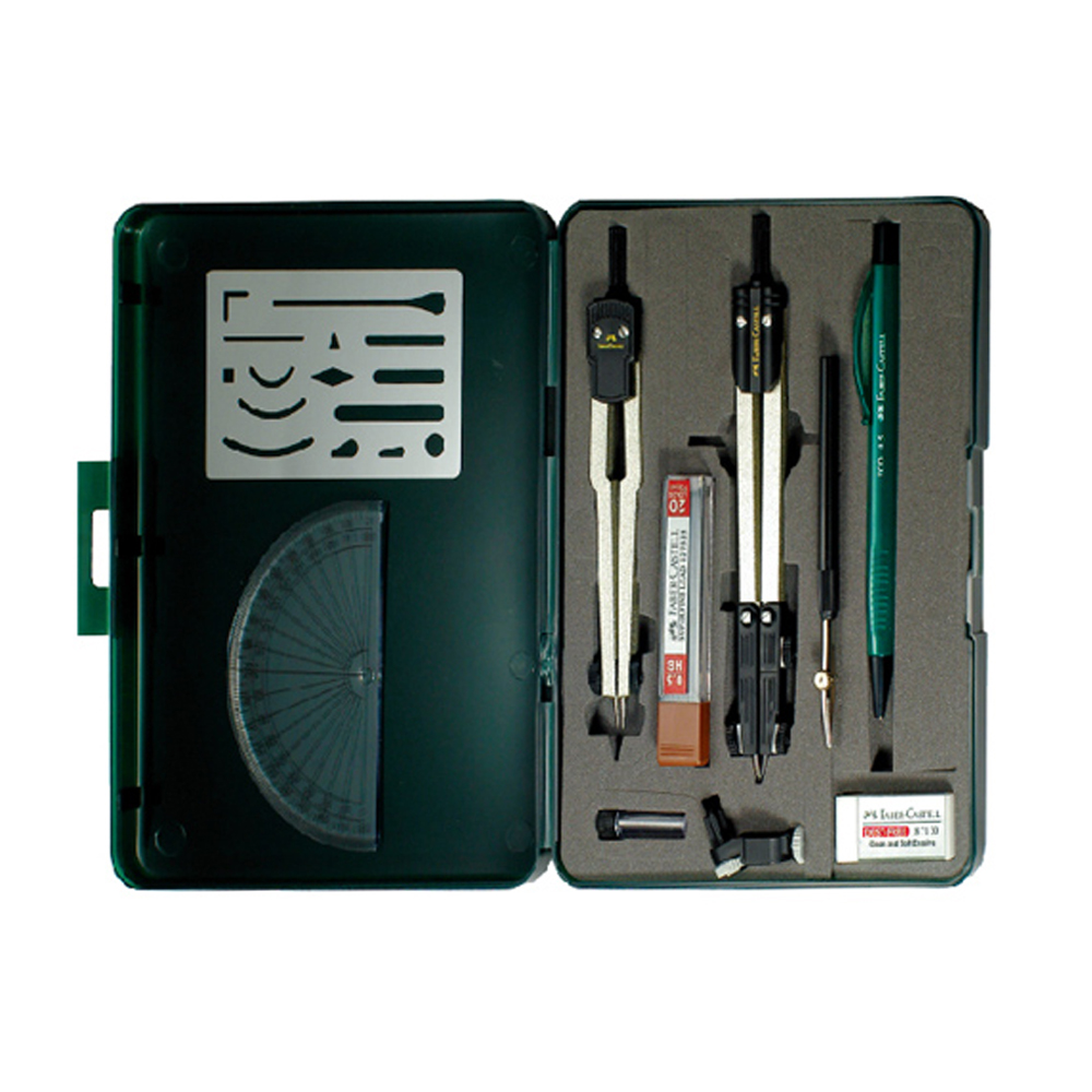 【Faber-Castell】輝柏 構圖圓規10品套裝 / 組 17404A, , large
