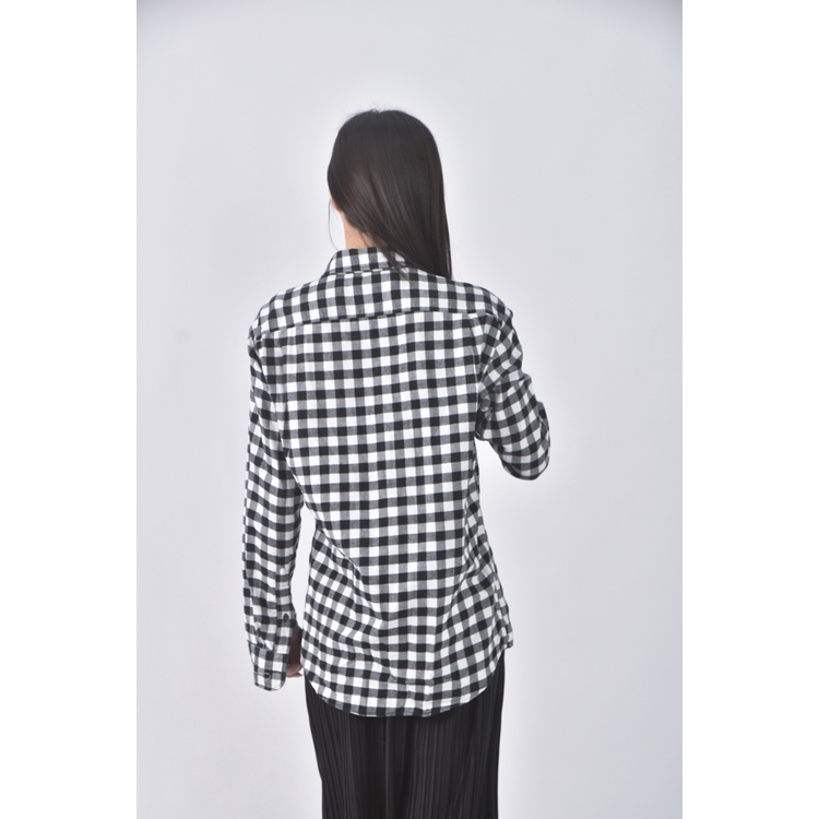 (S) lativ質感棉質純棉黑色長袖上衣二手衣, , large