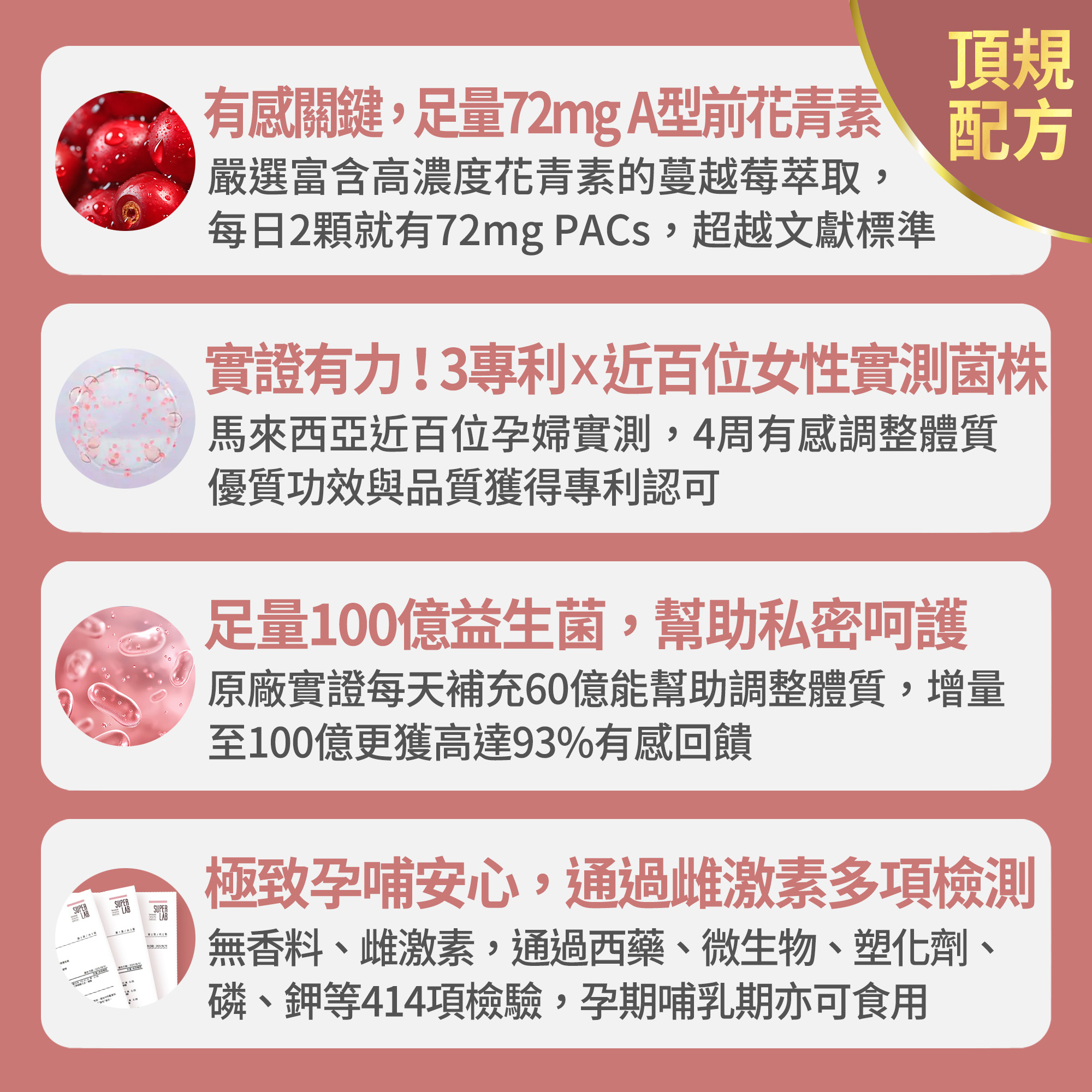 【FJ豐傑生醫】私密舒益生菌-30顆/袋(幫助女性健康維持ｘ蔓越莓益生菌ｘ女性益生菌), , large