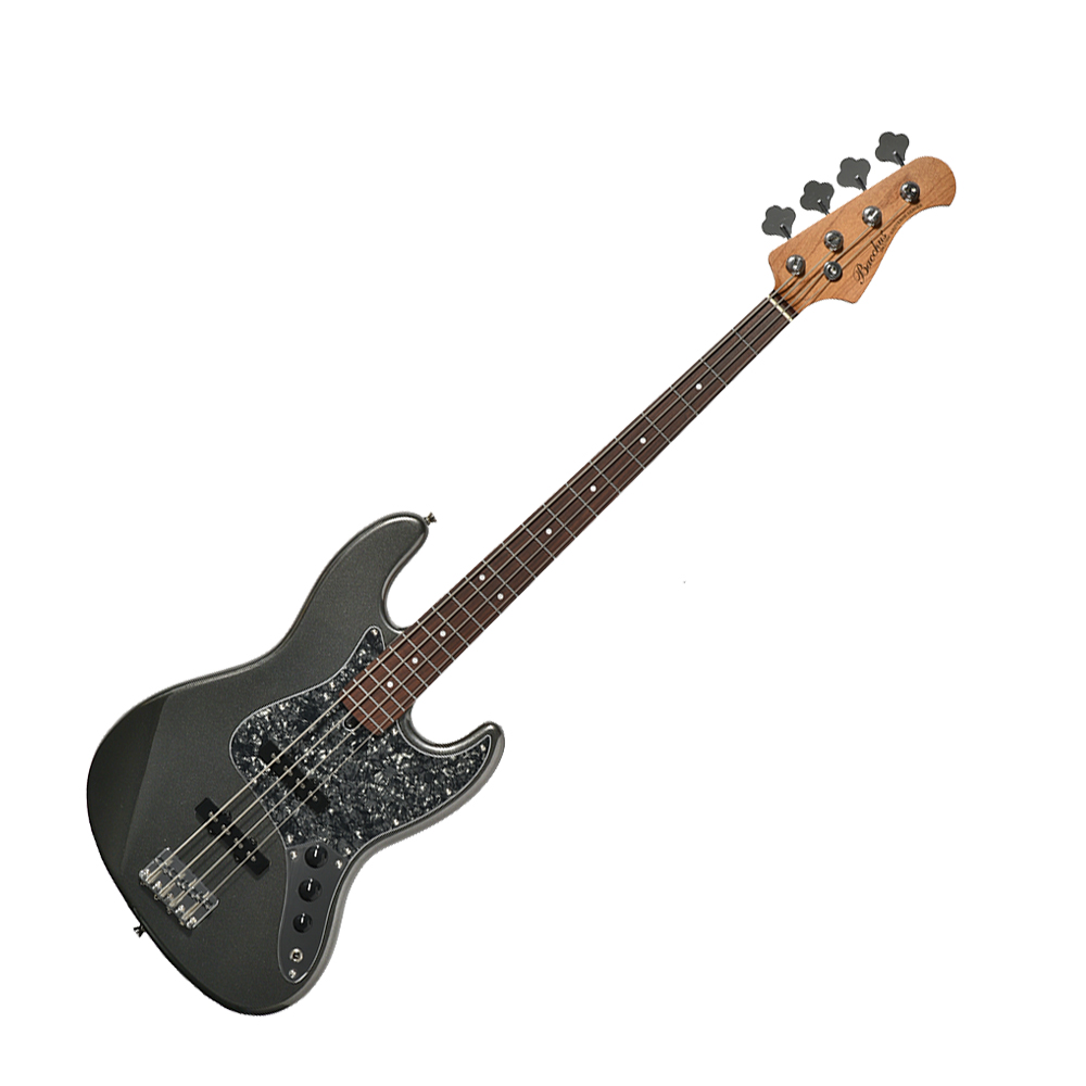 Bacchus BJB-1-RSM/R-BPPG 黑珍珠限定版 電貝斯 GUN-M 金屬黑【敦煌樂器】, , large
