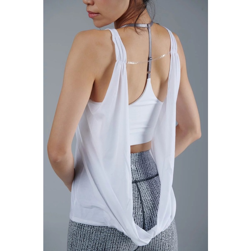 YOGA FLOW April Tank - 2件式上衣 - 優雅白 White, , large