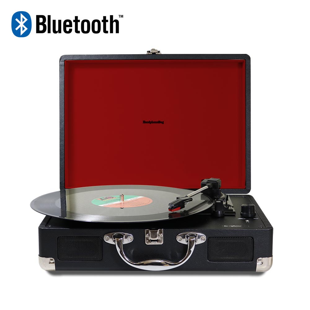 BT-TurnTable (Bluetooth RECORD PLAYER) Black, , large