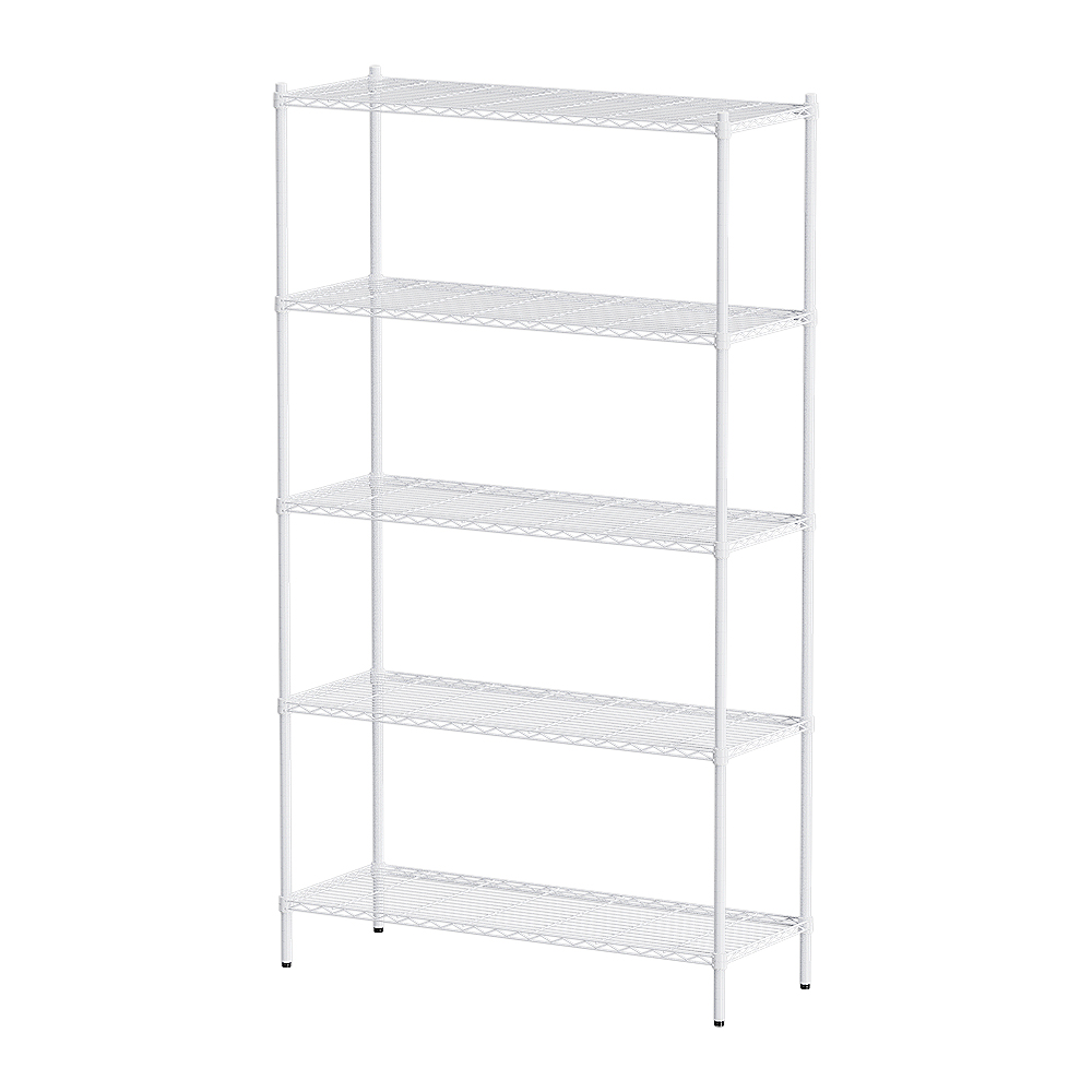 【Y HOUSE】120x35x210cm Lightweight Five-Layer Iron Rack Iron Rack Shelf-Painted White, , large