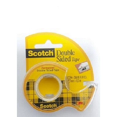 3M 136 Scotch雙面貼膠帶(黃色背卡), , large