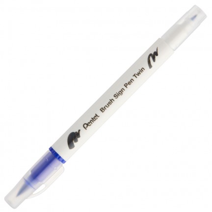 【 Pentel 飛龍 】雙頭柔繪筆 10支/盒 SESW30C   -  多款可選, , large