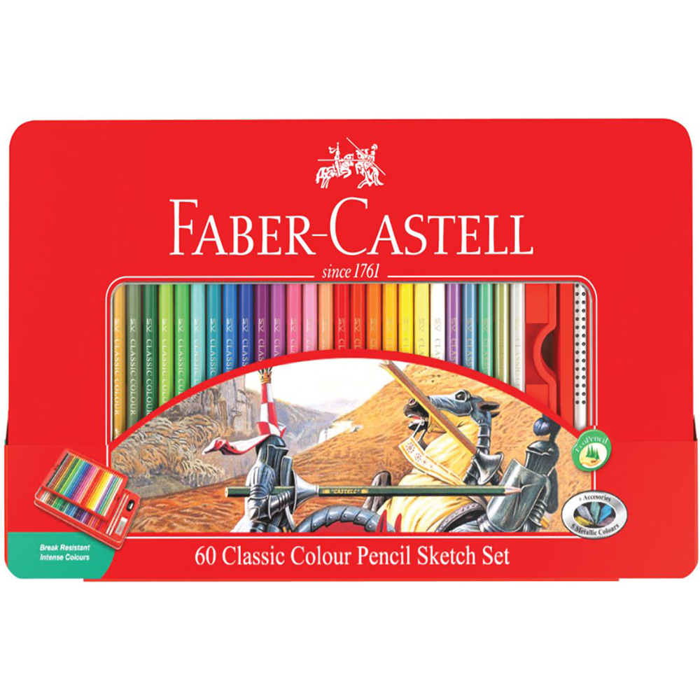 【龍品文創】輝柏 Faber-Castell  60色油性色鉛筆 115893, , large