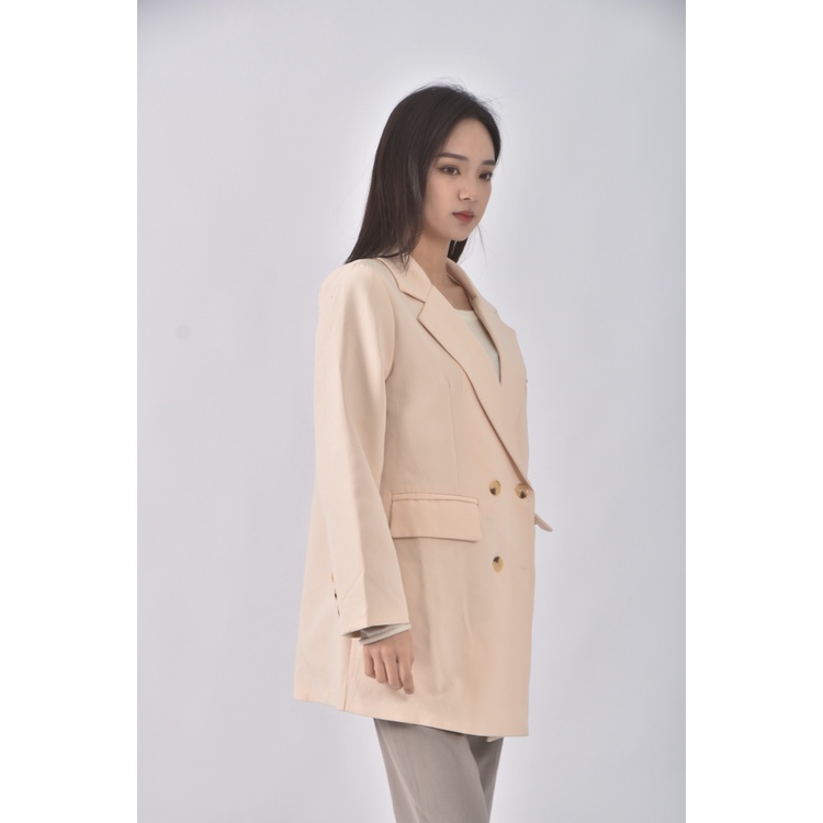 (S) 夢幻服飾質感杏色外套二手衣, , large