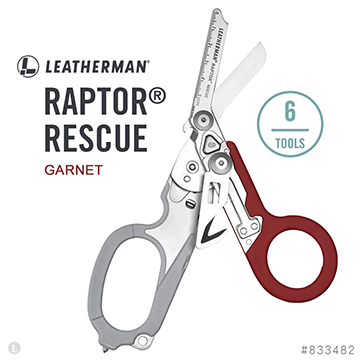 LEATHERMAN 公司貨 RAPTOR® RESCUE 多功能工具剪 石榴色/833482, , large