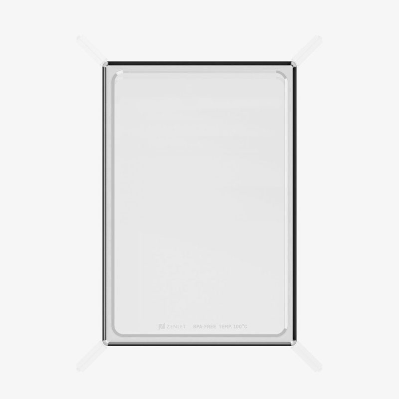 FoldiBox 2 Series L Indigo Gray and Clear Lid, , large