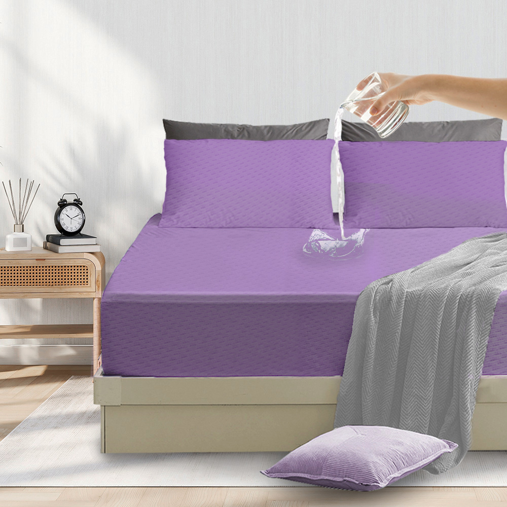 Silver Ion Antibacterial 100% Waterproof Breathable Pillow Protector (Anti-Dust Mite) &ndash; 1 Pair, , large