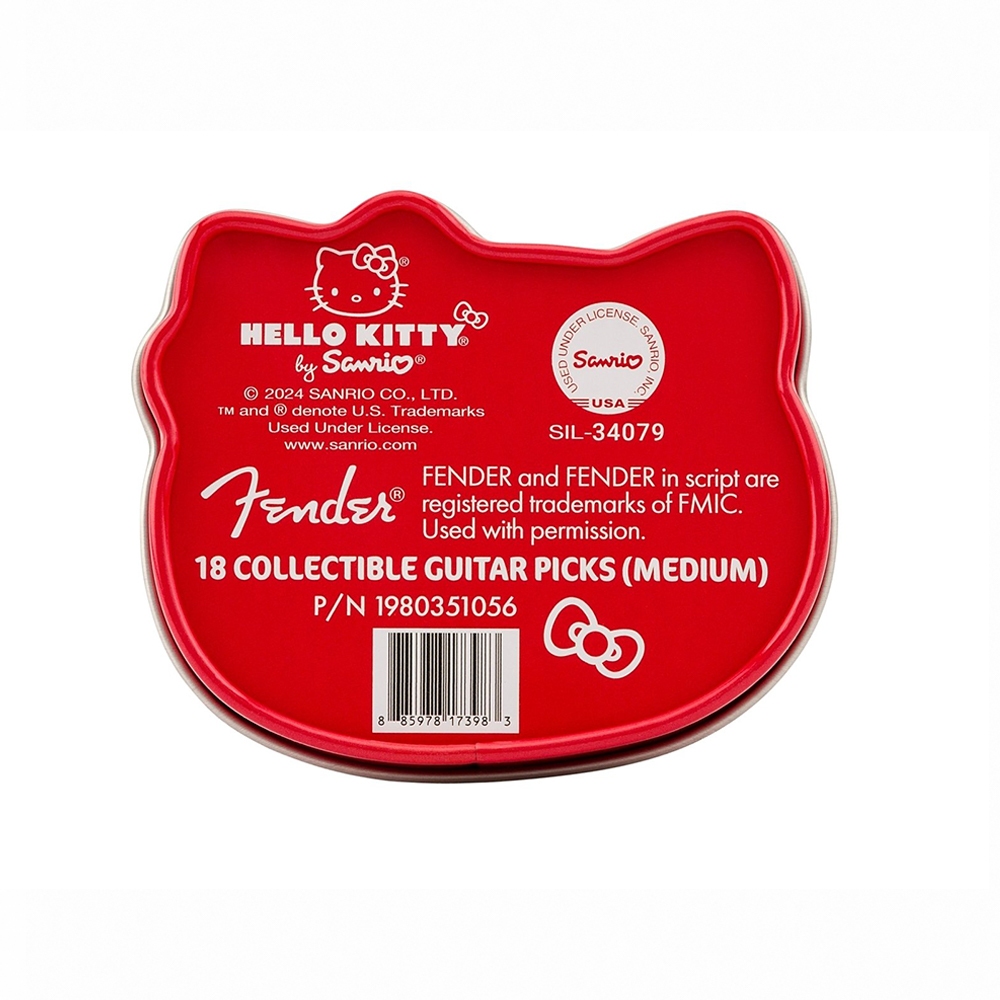 【預購】Fender x Hello Kitty 18 Pack Pick Tin 聯名款匹克套組【敦煌樂器】, , large