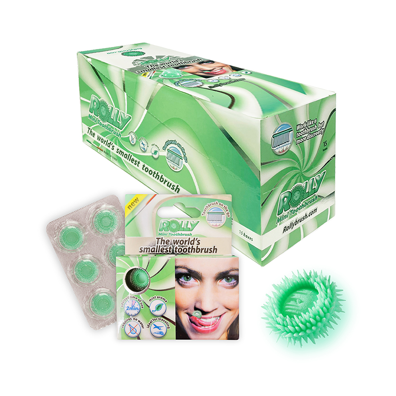 Rolly Brash Smallest toothbrush 15pack Mint