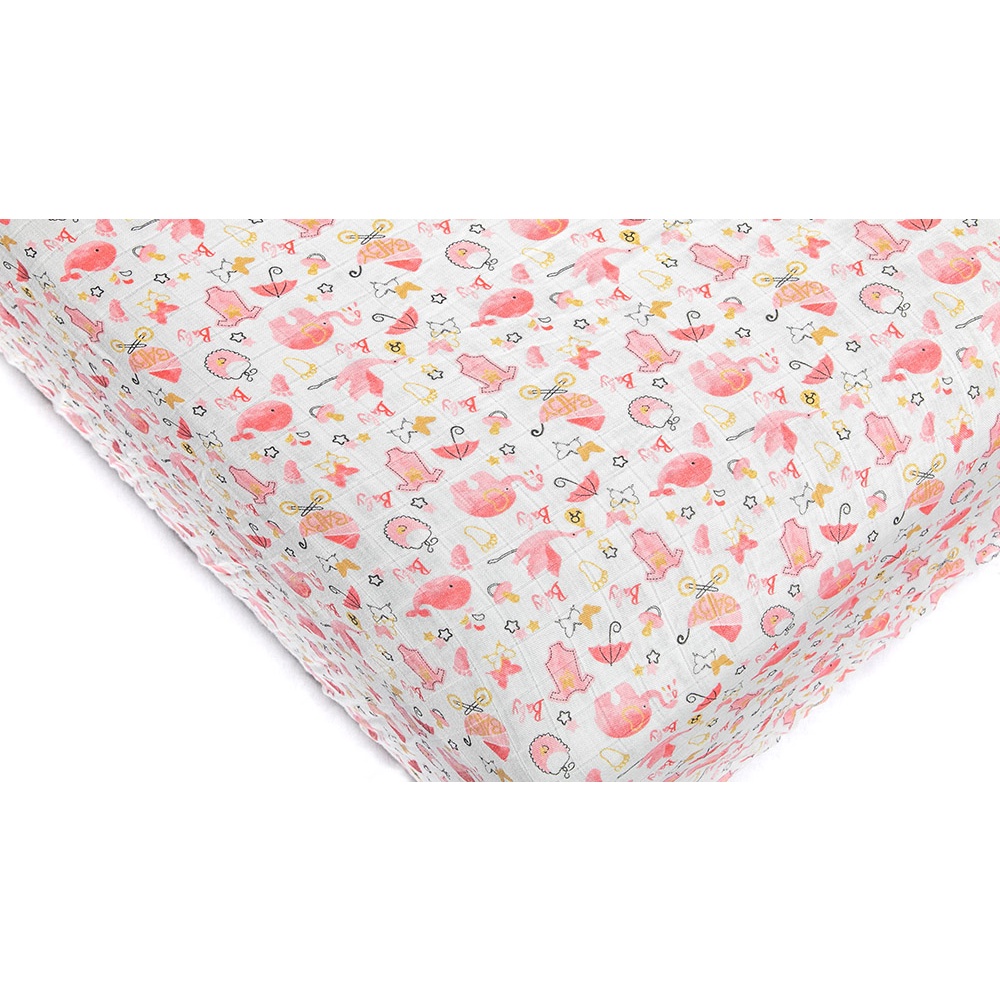 Bonne Nuit 嬰兒床包-鯨魚寶寶(藍), , large