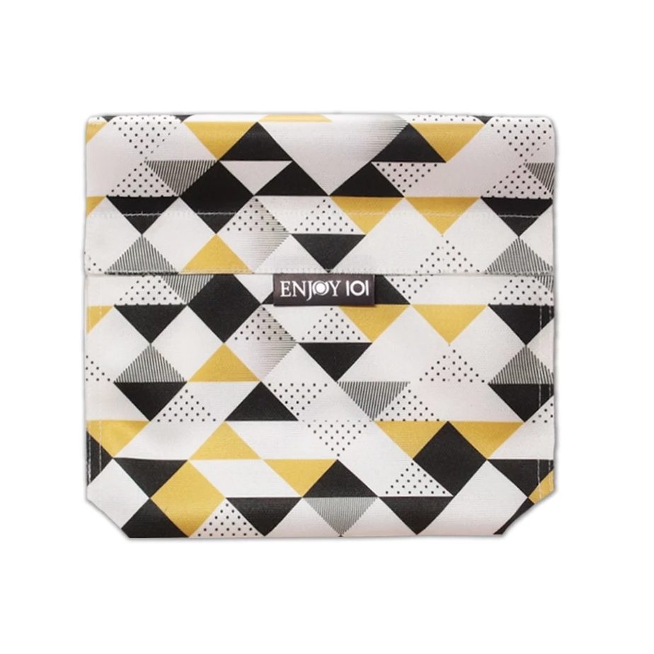 菱格紋早餐袋 早點袋 輕食袋 矽膠食物袋 食物袋 矽膠布食物袋 矽膠袋 點心袋 ENJOY101 Eco Believer