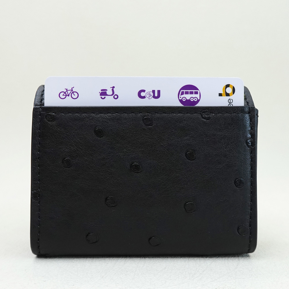 【M2nd】Ostrich Tri-fold Wallet, , large