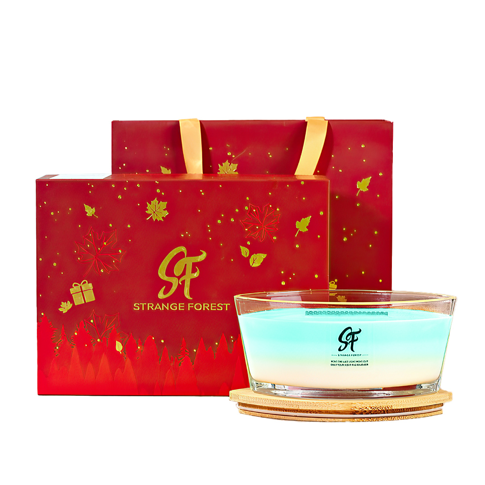 【上手家居】白噪音香氛蠟燭禮盒 苔綠初醒(香薰蠟燭/芳香蠟燭/精油蠟燭/蠟燭香氛), , large