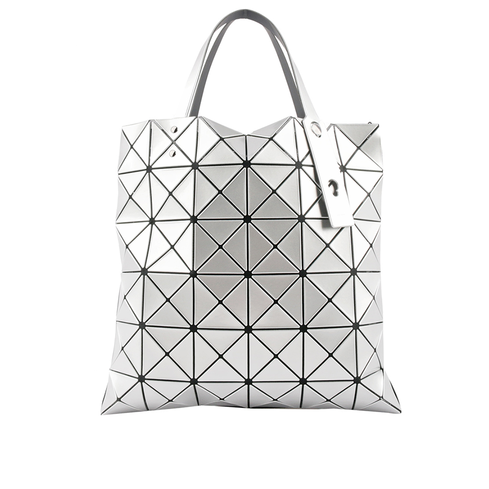 ISSEY MIYAKE BAO BAO LUCENT 6X6 亮面手提包(銀色)