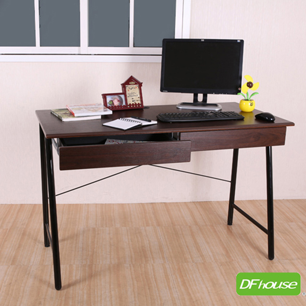 《DFhouse》羅浮宮R字附雙抽工作桌-2色, , large