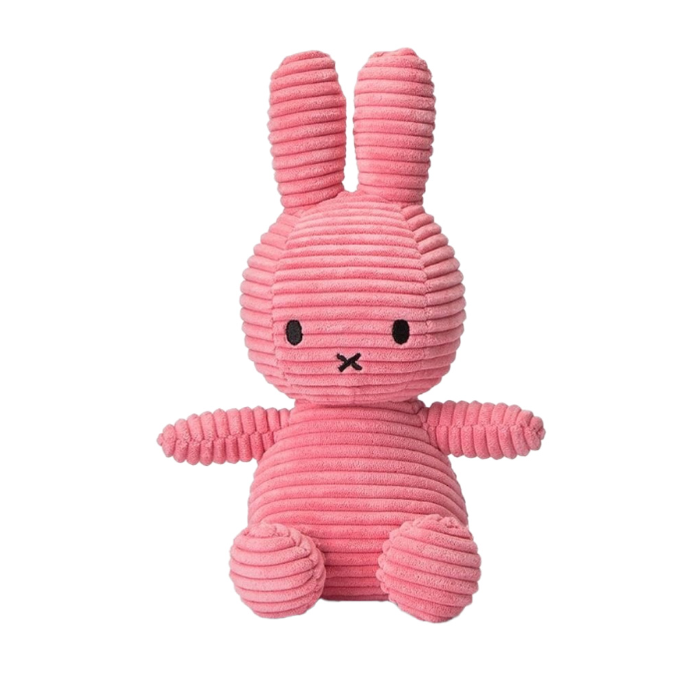 【Bon Ton Toys Miffy 米菲兔】ECO燈芯絨填充玩偶23cm #泡泡粉, , large